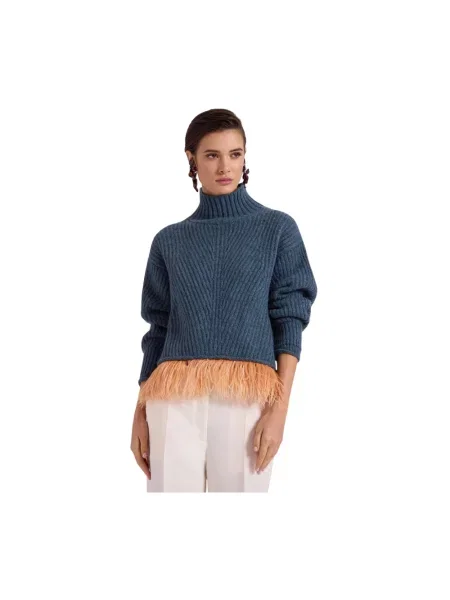 Sweter La Doublej niebieski