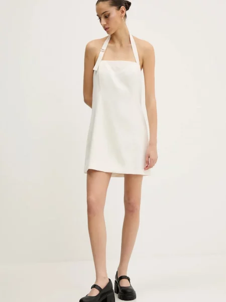 Abercrombie & Fitch sukienka mini prosta beżowy
