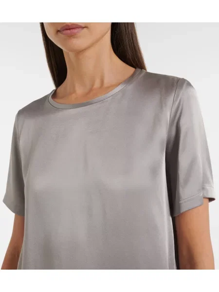 Tricou 's Max Mara din satin gri