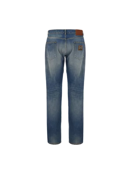 Skinny jeansy skinny Dolce And Gabbana niebieskie