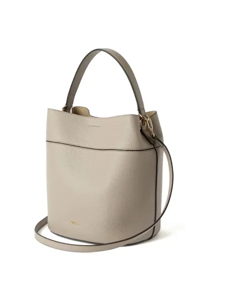 Torebka crossbody Furla skórzana beżowa