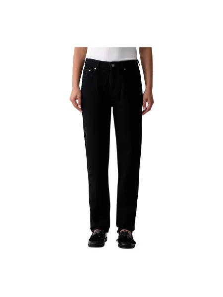 Jeansy straight leg Trussardi niebieskie