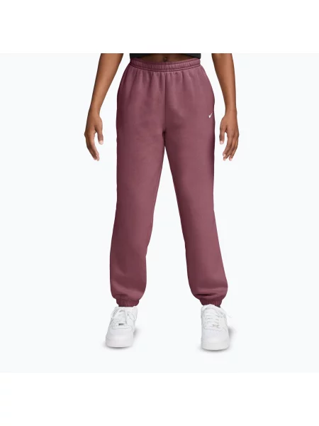 Gyerek nadrág Nike Sportswear Studio Fleece pink smoke/white. Méret: fehér