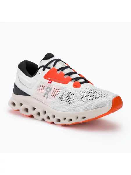 Кросівки для бігу On Cloudstratus 3 безбарвні білі/пісочні білі