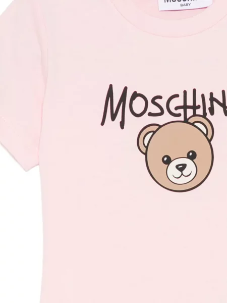 Koszulka dziecięca Moschino różowa