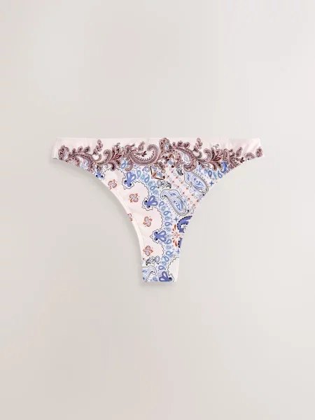 Next Bikini nadrágok krém világosbarna világoskék