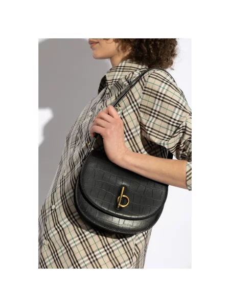 Torebka Burberry skórzana czarna
