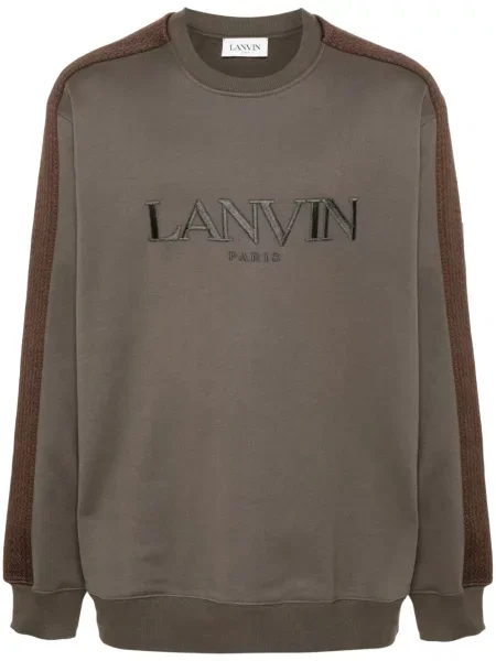 Hanorac Lanvin cu broderie verde