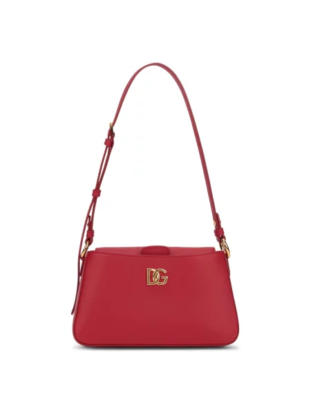Torebka Dolce And Gabbana skórzana czerwona