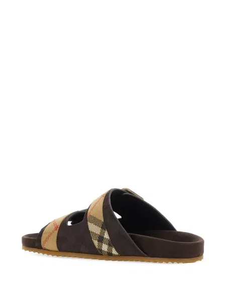 Sandale Burberry cu cataramă negru
