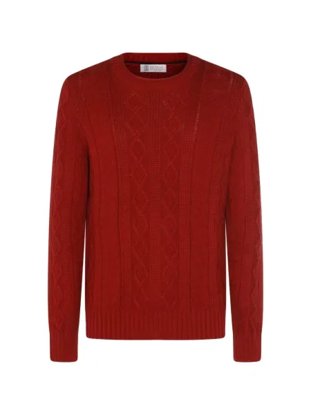 Pulover Brunello Cucinelli roșu