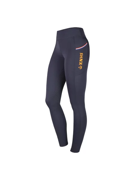 Legginsy jeździeckie z pełną przyczepnością HORKA KNHS niebieskie