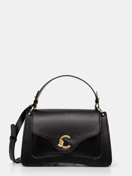 Torebka Coccinelle skórzana czarna