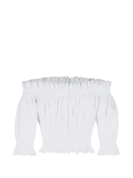Top Dolce & Gabbana cu volane alb
