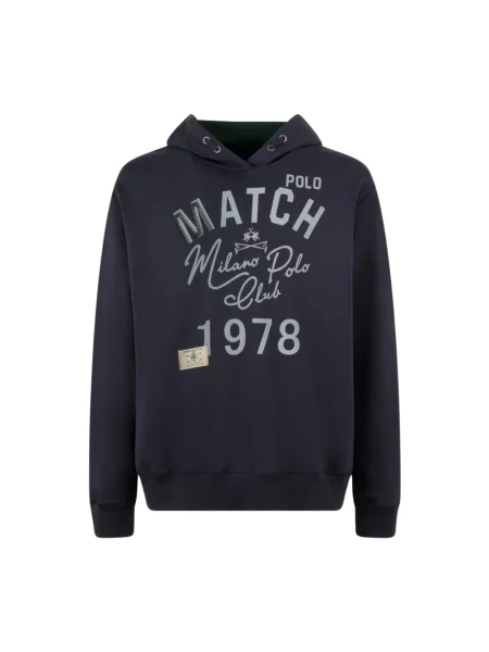 Bluza z kapturem La Martina niebieska