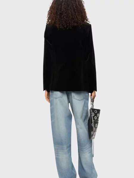 Бархатный пиджак Zadig&voltaire черный