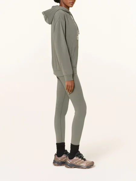 Super.Natural Mikina S Kapucí Snowdrops S Merino Vlnou khaki režná béžová