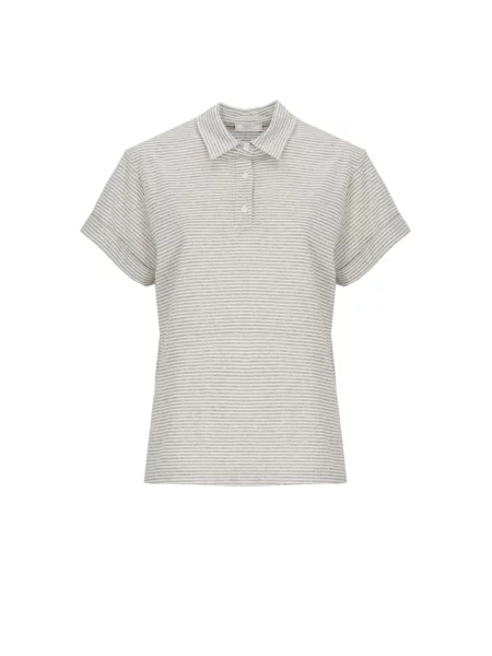 Lniane polo Peserico beżowe