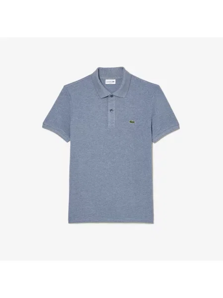 Lacoste Koszulka Polo Slim Fit Petit Piqué niebieska