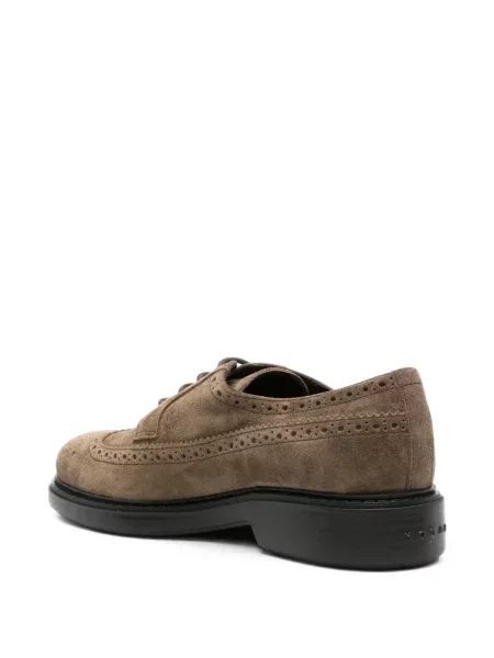 Brogues Hogan din piele de căprioară maro