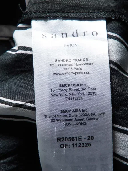 Рокля Sandro черно