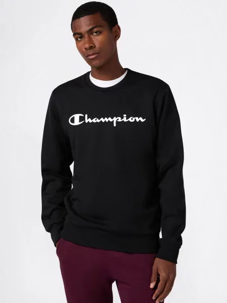 Hanorac crewneck Champion alb