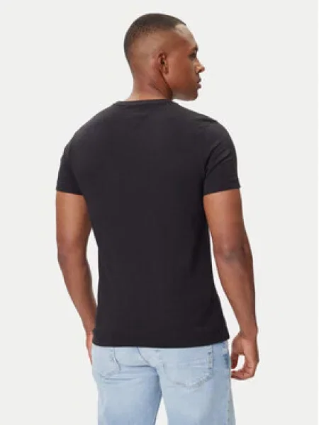 Tommy Hilfiger Póló Core Logo Tee Slim Fit fekete