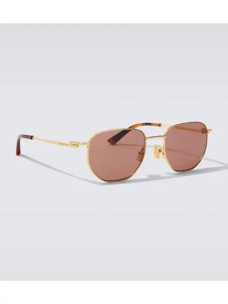 Ochelari de soare Bottega Veneta auriu