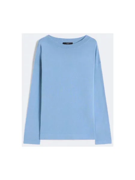 Sweter Weekend Max Mara niebieski