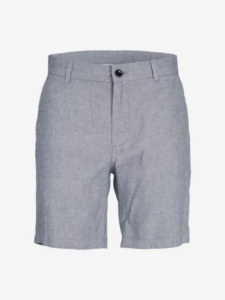 JACK & JONES Chino nohavice ACE SUMMER melírovaná modrá