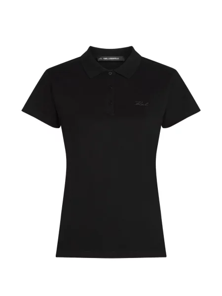 Gulerat polo Karl Lagerfeld clasic negru