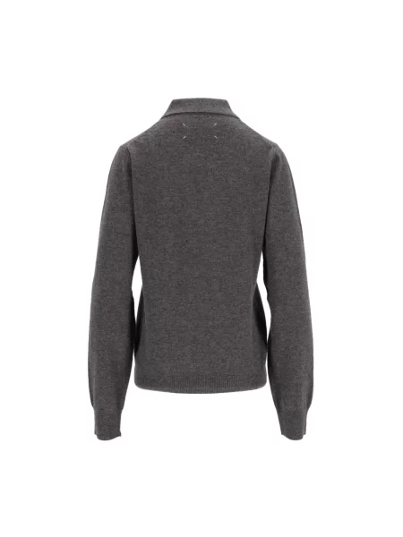 Sweter Maison Margiela wełniany szary