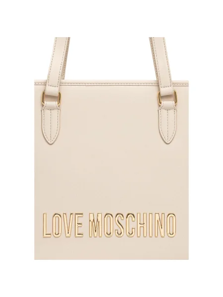 Geantă LOVE MOSCHINO Bej alb