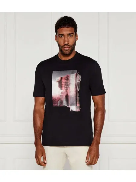 BOSS BLACK Tricou C-Taut 30 negru