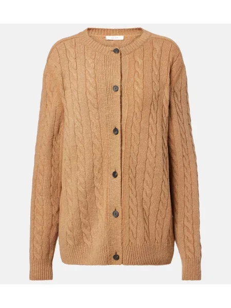 Cardigan The Row de lână maro