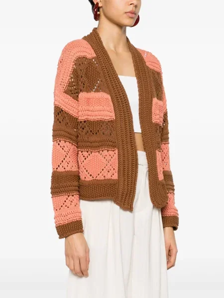 Cardigan La Doublej tricotate maro