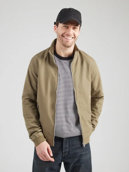 JACK & JONES Prechodná bunda JWHMASH olivová