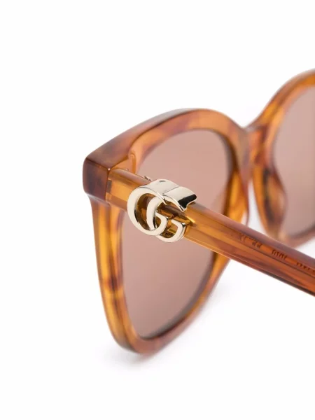 Sluneční brýle Gucci Eyewear hnědé