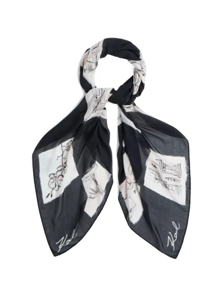 Fular Karl Lagerfeld negru