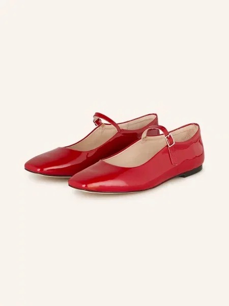 Mrs & Hugs Baleriny Mary Jane rot czerwone