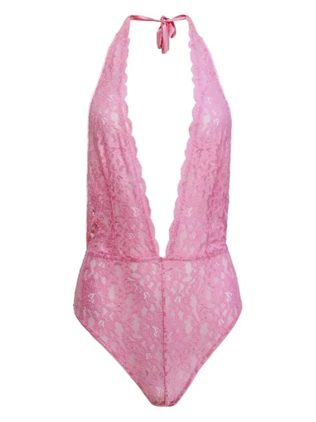 Body Fleur Du Mal cu gât halter roz