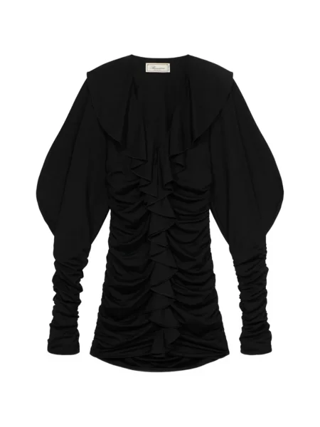 Rochie mini Blumarine cu volane negru