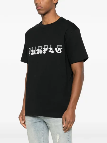Tricou Purple Brand scurt negru