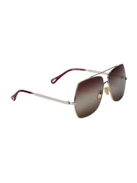 Chloé Akcesoria Kobieta ONE SIZE Logo Print Oversized Frame Okulary przeciwsłoneczne brązowy
