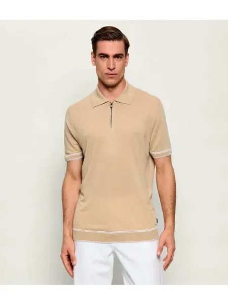 Tricou polo Boss Black de in negru