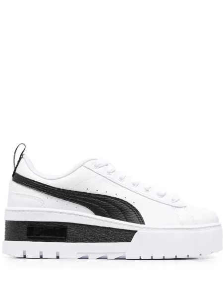 Sneakerși Puma din piele alb