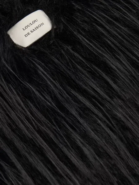 Geacă Loulou De Saison cu blană negru