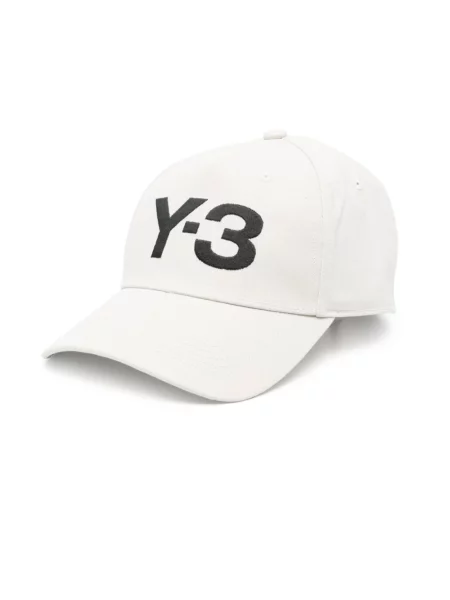 Czapka z daszkiem Y-3 z logo beżowa