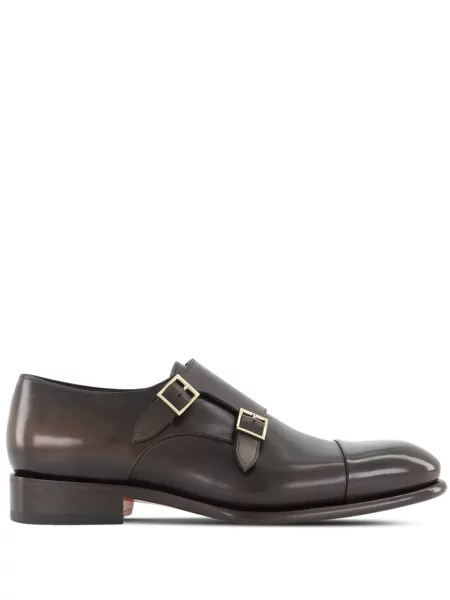 Pantofi monk Santoni maro