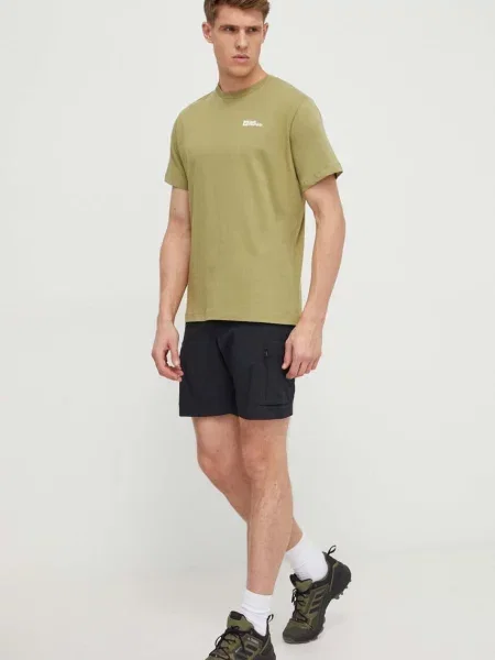 Jack Wolfskin tričko Essential zelené